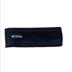 Columbia black fleece unisex headband